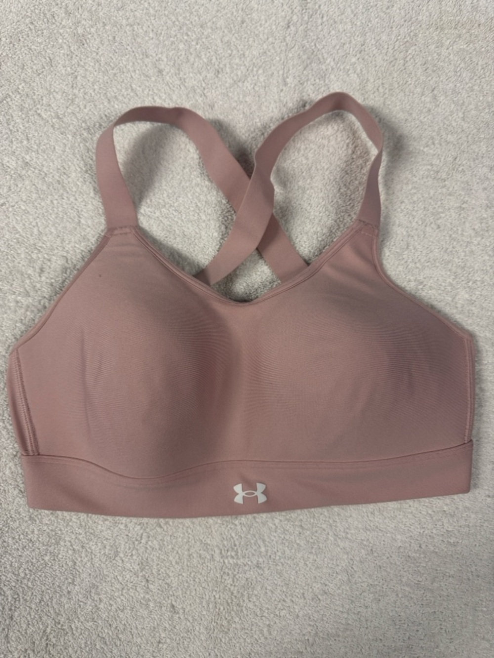 Under Armour Dusty Rose Crisscross Strap Sports Bra